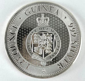 2021 St.Helena The East India Company 1.25 Pounds Guinea 1.25 oz .999 Fine Silver Coin