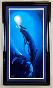 2001 Robert Wyland Ariels First Breath Giclee Print on Canvas