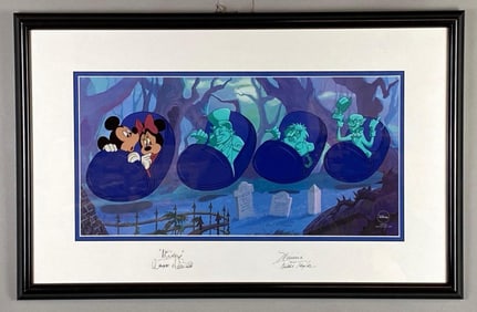 1999 Disney Beware of Hitchhiking Ghosts Serigraph Cel