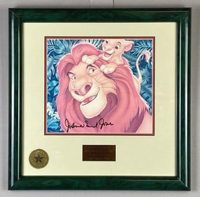 James Earl Jones Signed Disney The Lion King Art Print