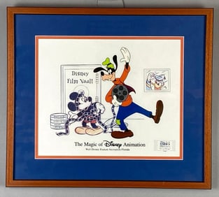 2000 Disney It’s a Wrap Micky and Goofy Animation Cel