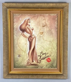 2005 Noah Disney Love Jessica Giclee On Canvas