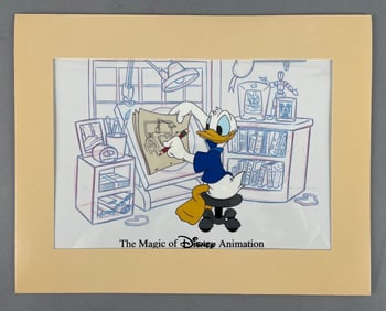 The Magic of Disney Animation Hand-Painted Donald Duck Cel