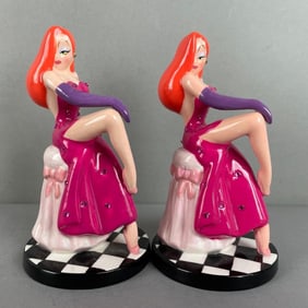 Group of 2 Amblin Disney Porcelain Jessica Rabbit Figurines
