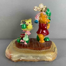 2003 Limited Edition Ron Lee Signed Disney Winnie the Pooh and Piglet Figurine