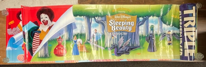 Group of Disney / McDonalds Advertising Banners and Posters