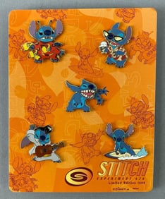 Group of 5 Disney Lilo and Stitch Experiment 626 Enamel Pins