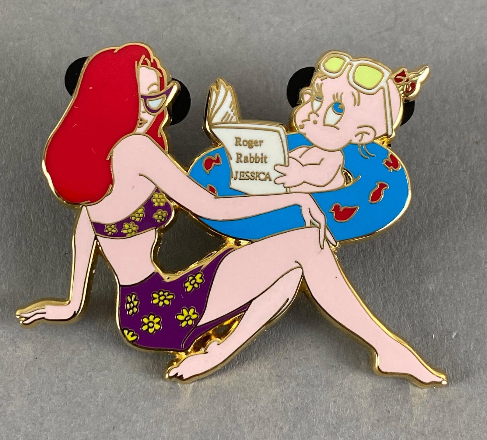 Disney Limited Edition Jessica Rabbit Baby Herman Enamel Pin: Limited edition of 250, measures 1 1/2 x 2 inches