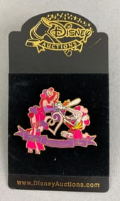 Disney Auction Limited Edition Jessica and Roger Rabbit Valentines Enamel Pin