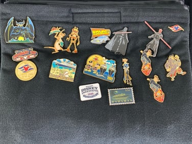 Group of 18 Disney Enamel Pins