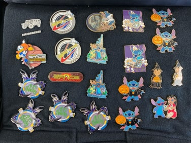 Group of 20+ Disney Enamel Pins and More