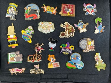 Group of 20+ Disney Enamel Pins