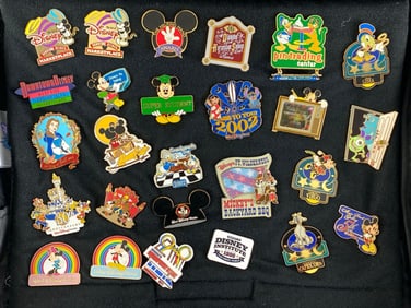 Group of 25+ Disney Enamel Pins