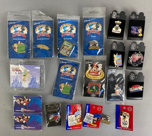 Group of 20 Disney Enamel Pins