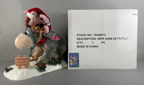 1996 Teclo Creations Disney Animated Christmas Eeyore and Piglet Figure
