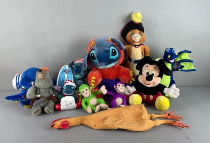 Group of Disney Plushes