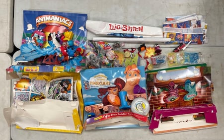 Group of McDonalds Disney Toy Premium Displays and More