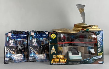 Group of Playmates Star Trek Action Figures and More