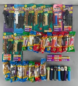 Group of Star Wars Pez Dispensers and More