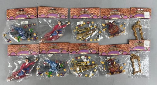 Group of Kurt Adler Harry Potter Christmas Ornaments