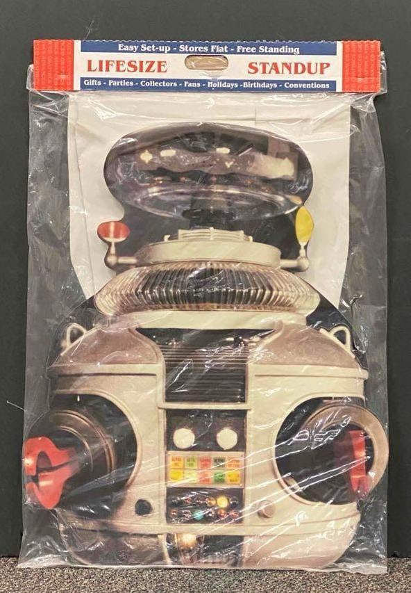 1997 Lost In Space Robot Cardboard Standup: In original packaging, Measures 74 x 29 inches