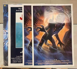 Group of 4 Iconic Movie Posters
