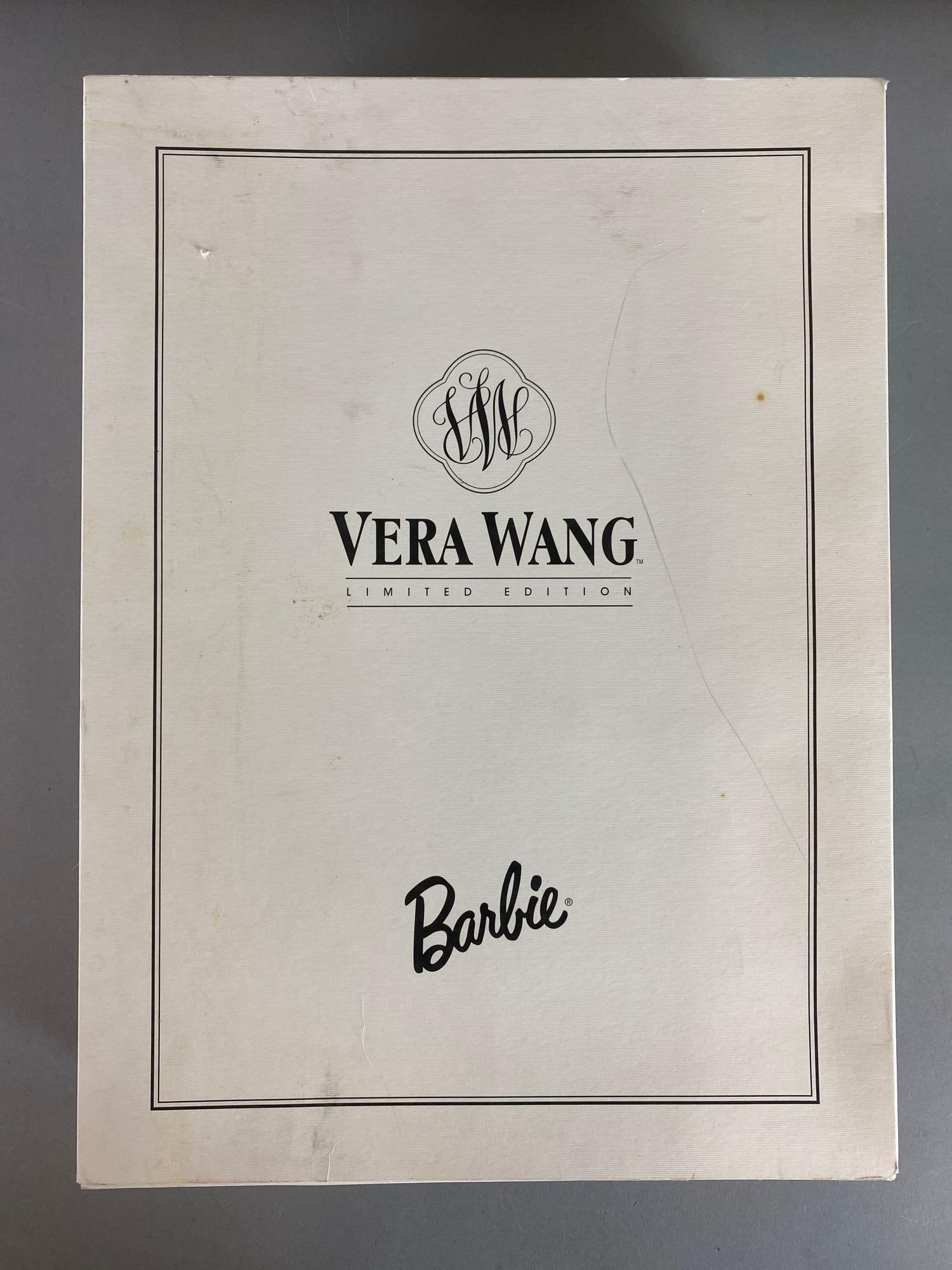 Mattel Vera Wang Limited Edition Barbie Doll: 1997 in original box. Includes poster. Box measures 15 x 11 x 4 inches.