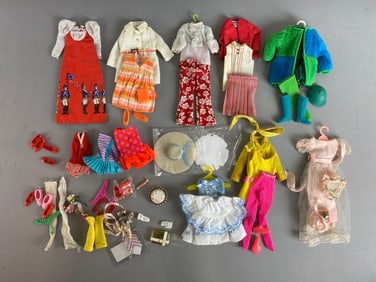 Group of 11 Vintage Skipper and Skooter Fashion Outfits and More