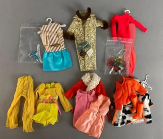 Group of 6 Mattel Barbie Fashion Outfits