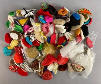 Group of Assort Fashion Doll Hats and More