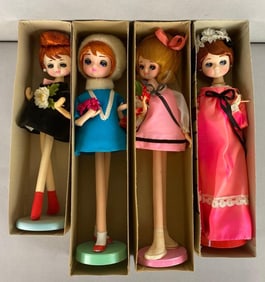 Group of 4 Vintage Voguemont Fashion Dolls