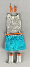 1967 Mattel Barbie Zokko Lame Fashion Outfit