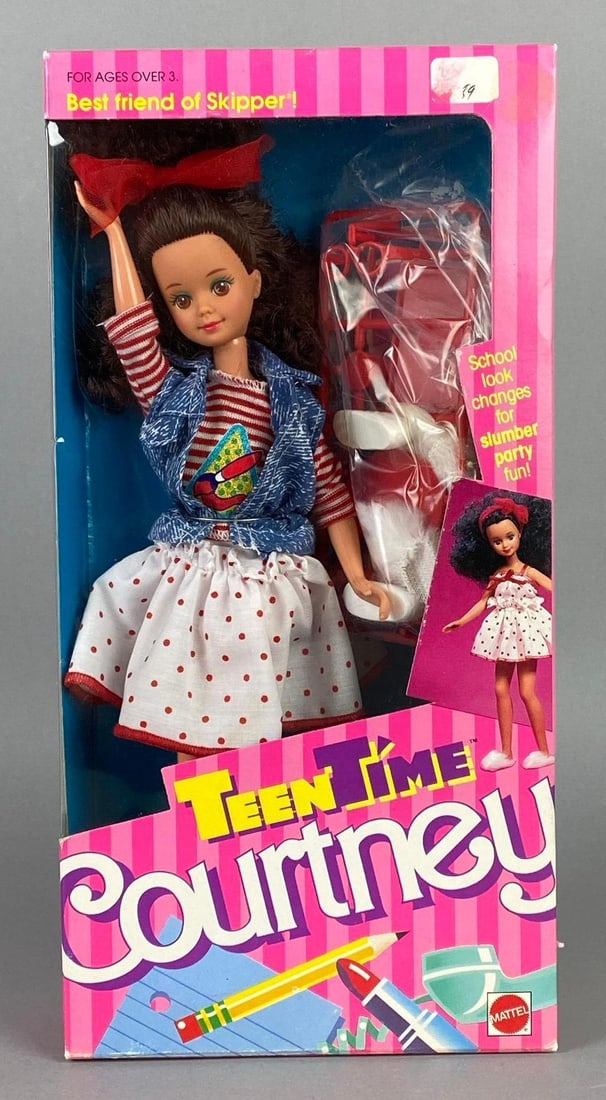 1988 Mattel Barbie Teen Time Courtney Fashion Doll: NOS, No. 1952, In original box, Box measures 11 1/2 x 6 x 2 1/4 inches.