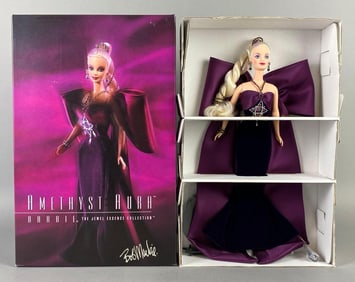 1996 Mattel Bob Mackie Amethyst Aura Barbie Fashion Doll