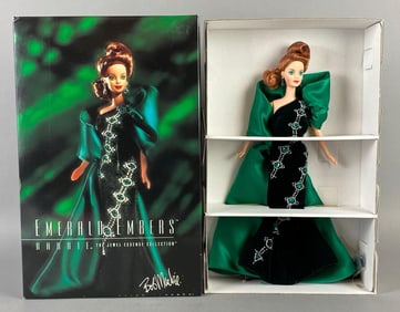 1996 Mattel Bob Mackie Emerald Embers Barbie Fashion Doll
