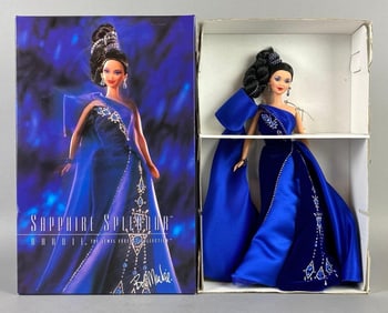 1996 Mattel Bob Mackie Sapphire Splendor Barbie Fashion Doll