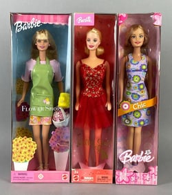 Group of 3 Mattel Barbie Fashion Dolls