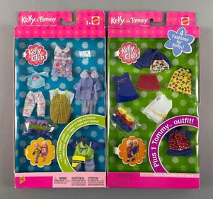 Group of 2 Mattel Kelly and Tommy Fashion Doll Clothing Sets