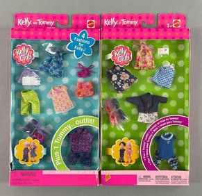 Group of 2 Mattel Kelly and Tommy Fashion Doll Clothing Sets