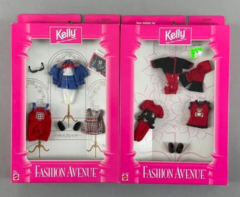 Group of 2 Mattel Kelly Fashion Avenue Doll Clothing Sets