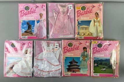 Group of Mattel Barbie Fashion Doll Costumes