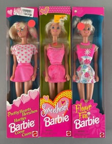Group of 1990s Mattel Barbie Fashion Dolls