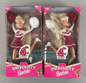 Group of 2 1996 Mattel Barbie University Fashion Dolls