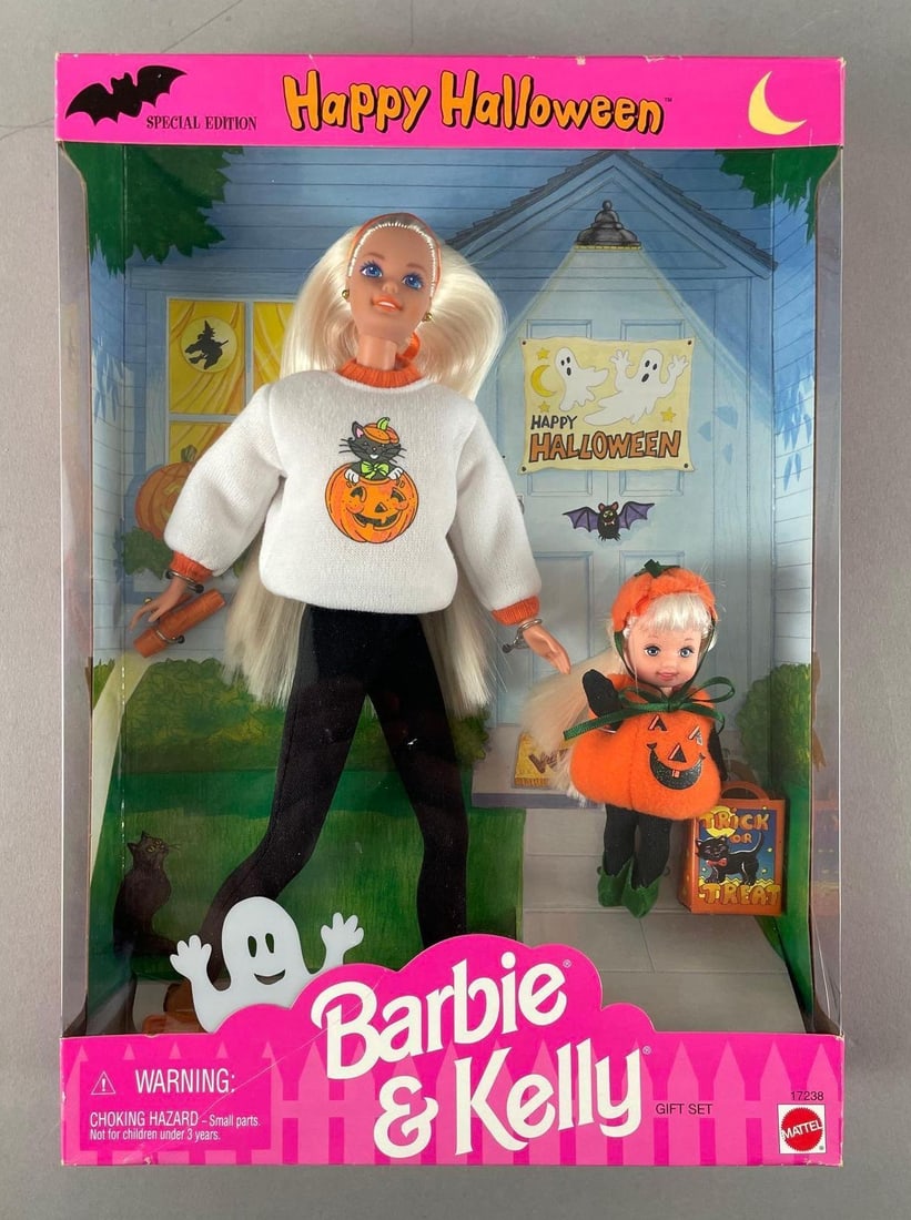 1996 Mattel Barbie and Kelly Happy Halloween Fashion Doll Set: 1996 Mattel Barbie and Kelly Happy Halloween Fashion Doll Set