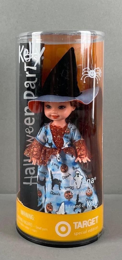 Mattel Kelly Halloween Party Lorena Fashion Doll: 4 inch doll, 2002 original packaging, damaged at top