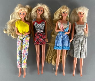 Group of 4 1966 Mattel Barbie Fashion Dolls