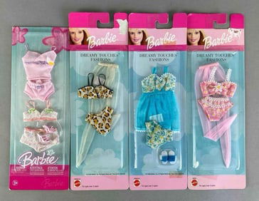 Group of 4 Mattel Barbie Fashion Doll Outfits