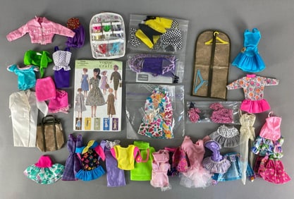 Group of 30+ 1980s - 1990s Mattel Barbie Purple Tag Fashion Doll Accessories