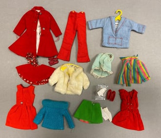 Group of 10+ 1963 Mattel Barbies Skipper Fashion Doll Accessories