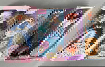 Group of Mattel Barbie Fashion Dolls